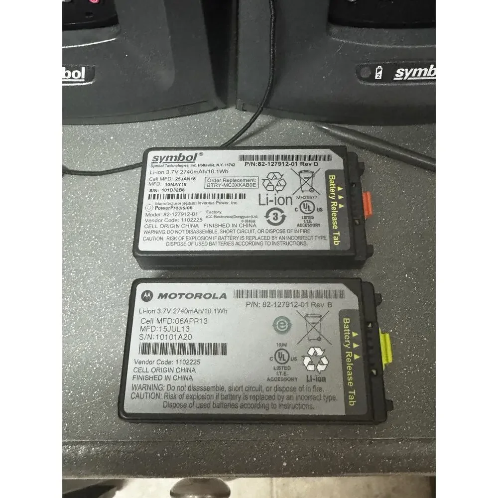 Motorola MC3190 Barcode Scanners Lot of 2 w/ Cradles, Stylus, Batteries & Cables